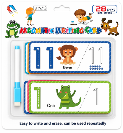 Magnetic Cards - Writing Numbers (28 PCS Set)