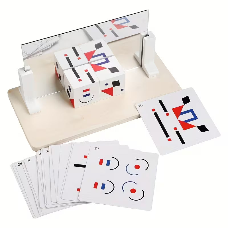 Mirror Image Building Blocks Puzzle [6506-10]