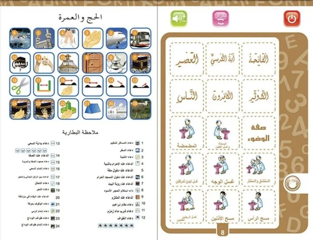 Arabic Islamic Audio Learning Book (3+) [51104-28]