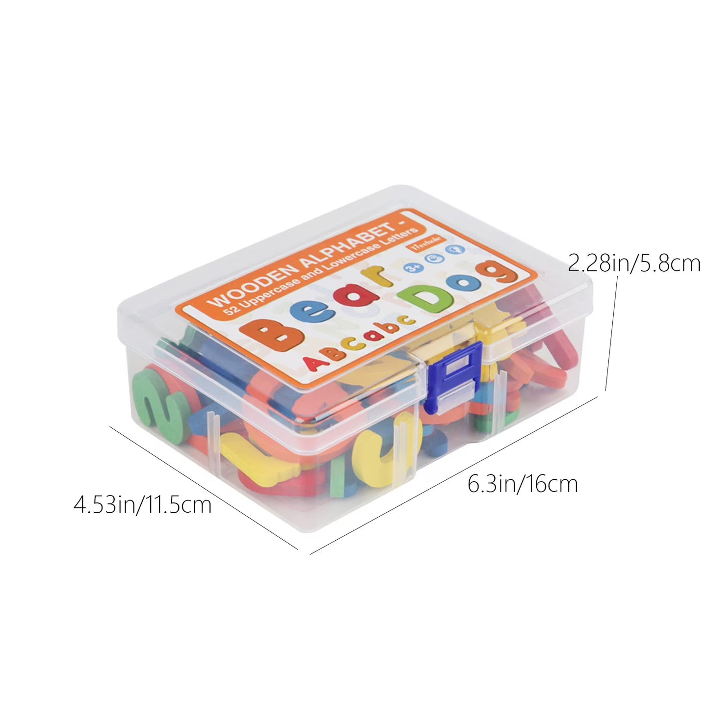 Wooden Magnetic Alphabet Letters Set – Uppercase & Lowercase [6506-6]
