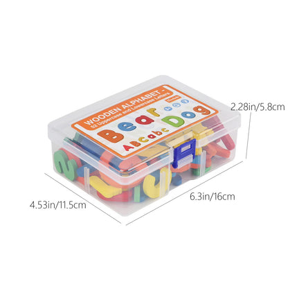 Wooden Magnetic Alphabet Letters Set – Uppercase & Lowercase [6506-6]