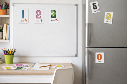Magnetic Cards - Numbers (Rectangular) (26 Pcs) [51103-9]