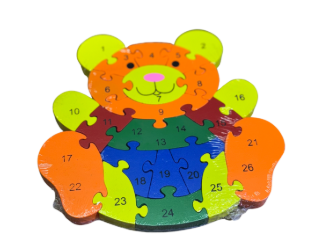 Double-Sided Wooden Puzzle Set – Numbers (1–26) & Alphabet (A–Z) [51106-5]