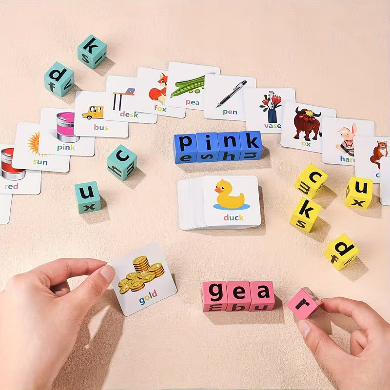 Wooden Sight Words & Spelling Blocks Game [6506-9]