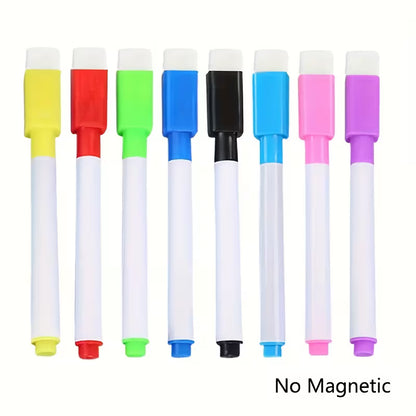 Dry Erase Whiteboard Pen Markers Colours – Pack of 8 [51103-32]