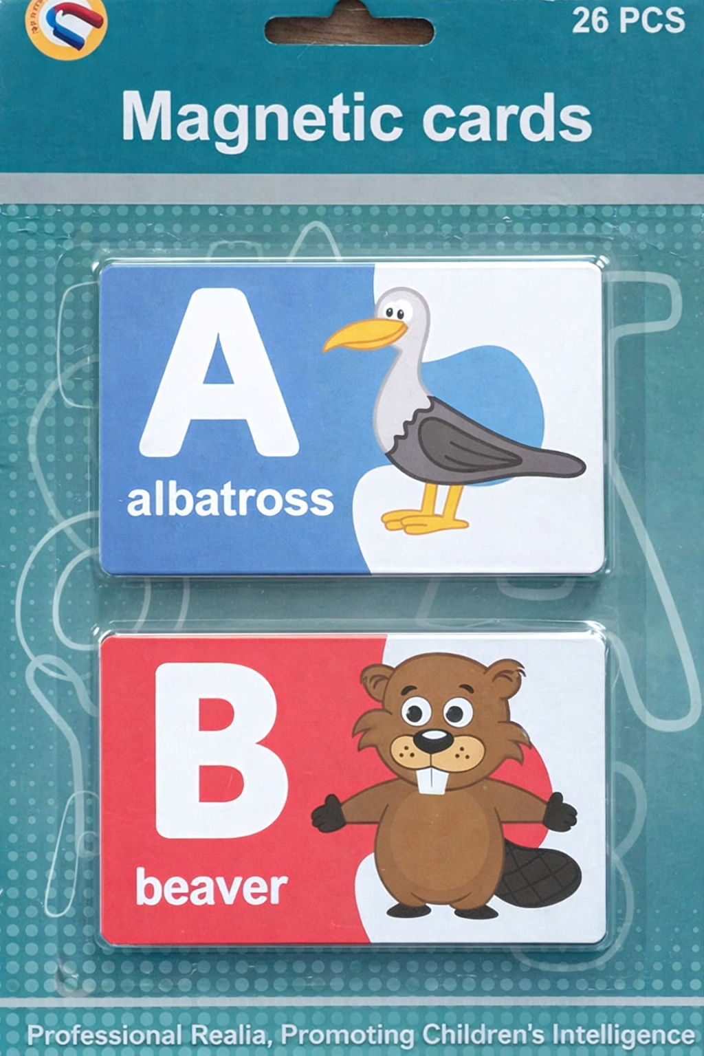 Magnetic Cards - Letters With Pictures (28 pcs) [51103-23]