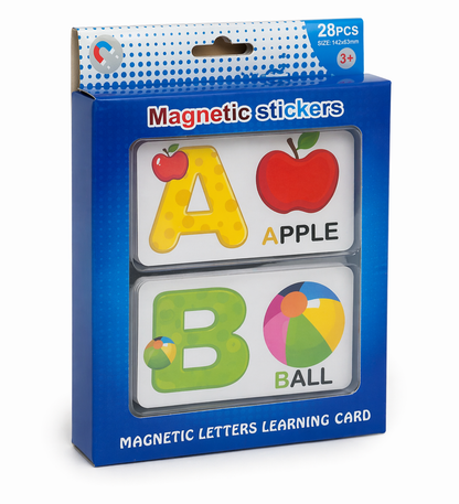 Magnetic Cards - Letter With Pictures [Rectangular] (28 PCS Set) [51103-15]