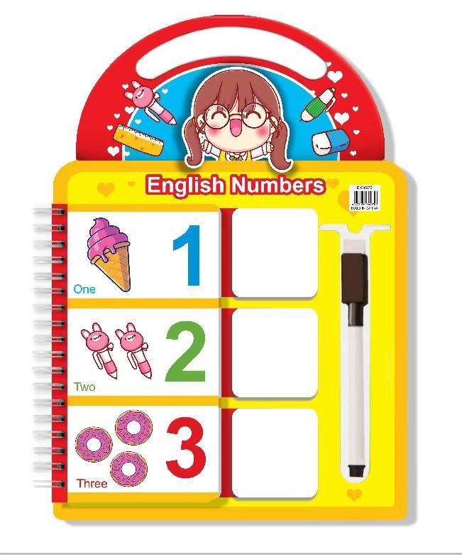 English Numbers Wipe-Clean Learning Book [51104-19]