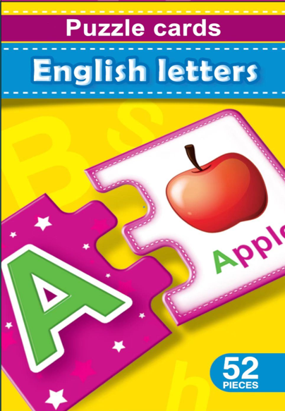 English Letters Puzzle Cards [6505-12A]