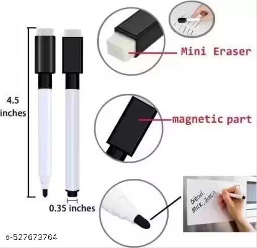 Dry Erase Whiteboard Pen Markers – Black (Pack of 8) [51103-31]